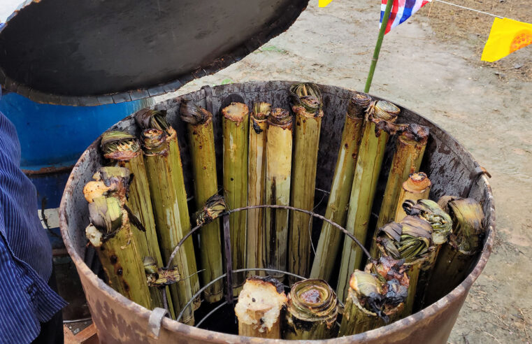 งานบุญข้าวหลาม “อบถัง” วัดปากพิงตะวันตก ในงานลอยกระทง