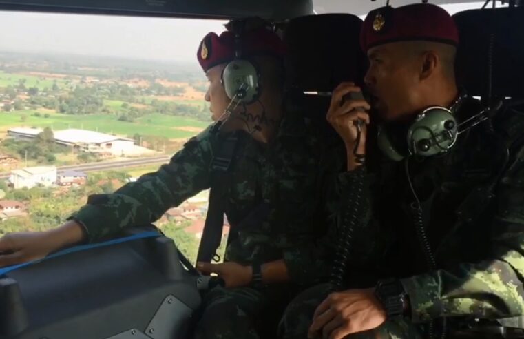 ประชาสัมพันธ์ทางอากาศวอนชาวบ้านหยุดเผาลดค่า PM 2.5