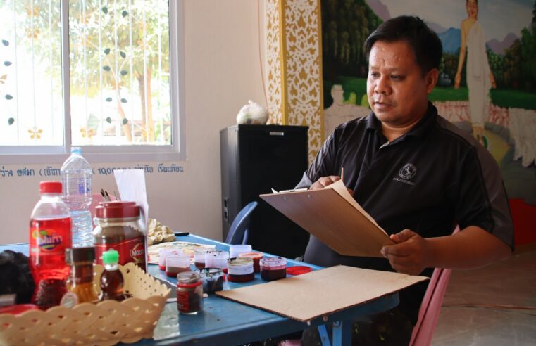 “ช่างตาล” นำวัตถุดิบประกอบอาหารในครัวมาวาดภาพศิลปะ