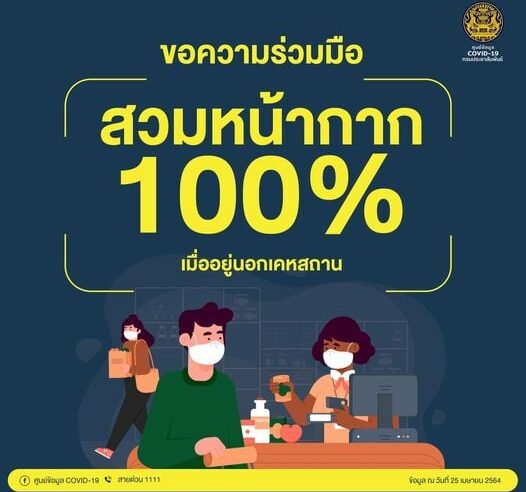 อุตรดิตถ์จับปรับทันทีหากไม่สวมหน้ากากอนามัยหรือหน้ากากผ้า