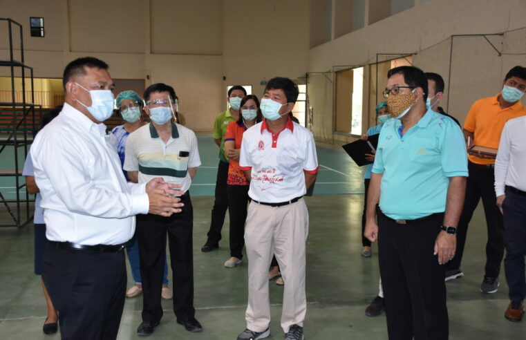 ตรวจความพร้อมโรงพยาบาลสนามที่ มวล.