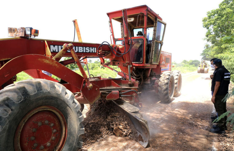 ซ่อมแซมถนนสายบ้านกร่าง-แม่ระหัน