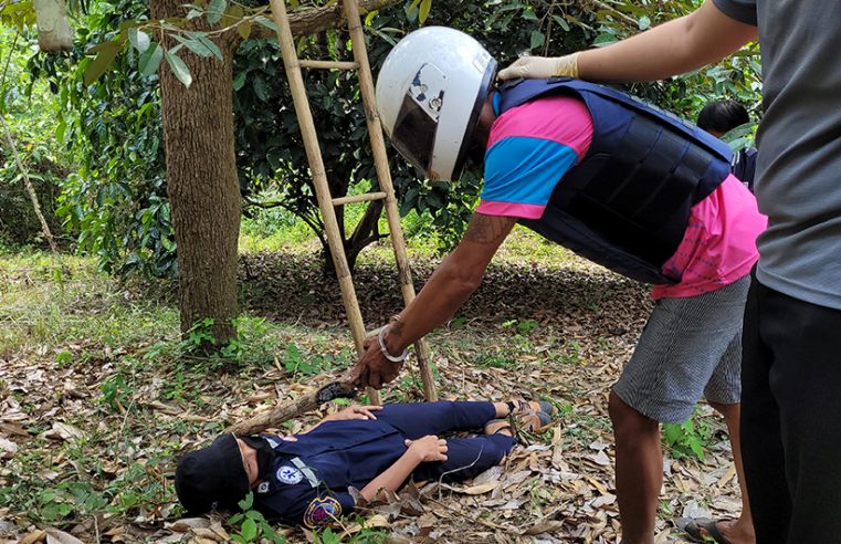 นำตัวผู้ต้องหาไปทำแผนประกอบคำรับสารภาพ
