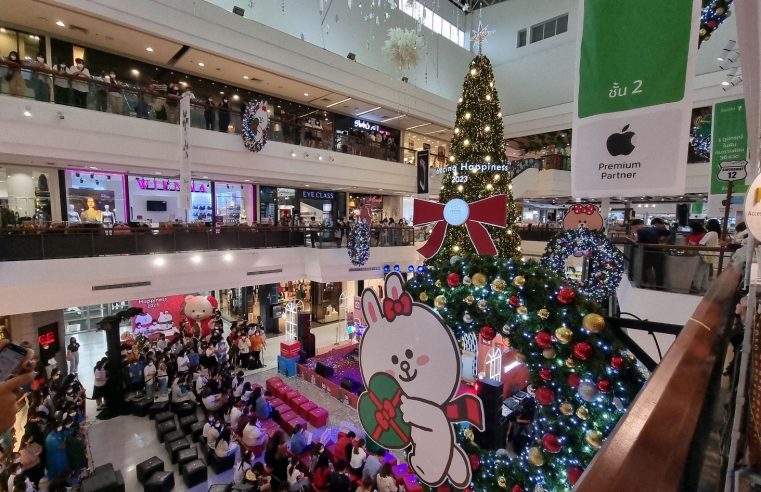 เปิดไฟต้นคริสต์มาสมอบความสุขก่อนขึ้นปี “กระต่าย”