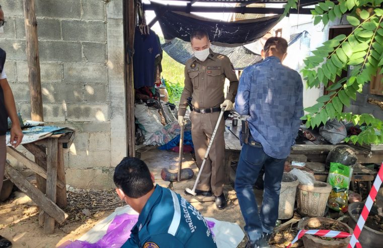 น้องคลั่งเหตุติดสุราฟาดพี่ชายพิการดับใช้ไม้เท้าตีหัวแม่เจ็บ