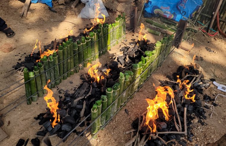 “บ้านกร่างท่าวัว” คว้าแชมป์เผาข้าวหลามของ ต.บ้านกร่าง