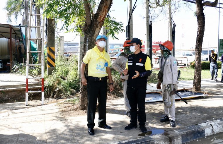 รวมพลังจิตอาสา จัดระเบียบสายสื่อสารพัฒนาภูมิทัศน์ เมืองพิษณุโลก
