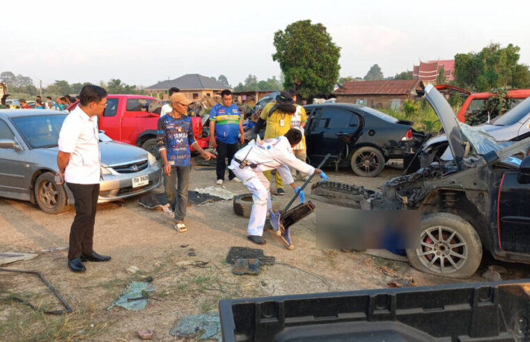 หนุ่มดวงกุดถอดอะไหล่ถูกรถยนต์ทับดับสลด