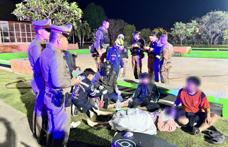 สามวัยโจ๋เที่ยวดึกถูกคนร้ายยิงเจ็บไม่ทราบสาเหตุ